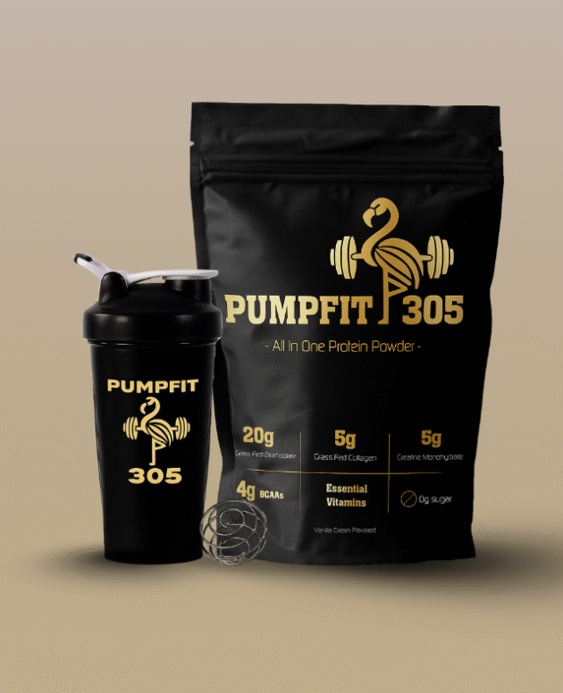 Pumpfit 305 Bundle Protein Powder + Shaker